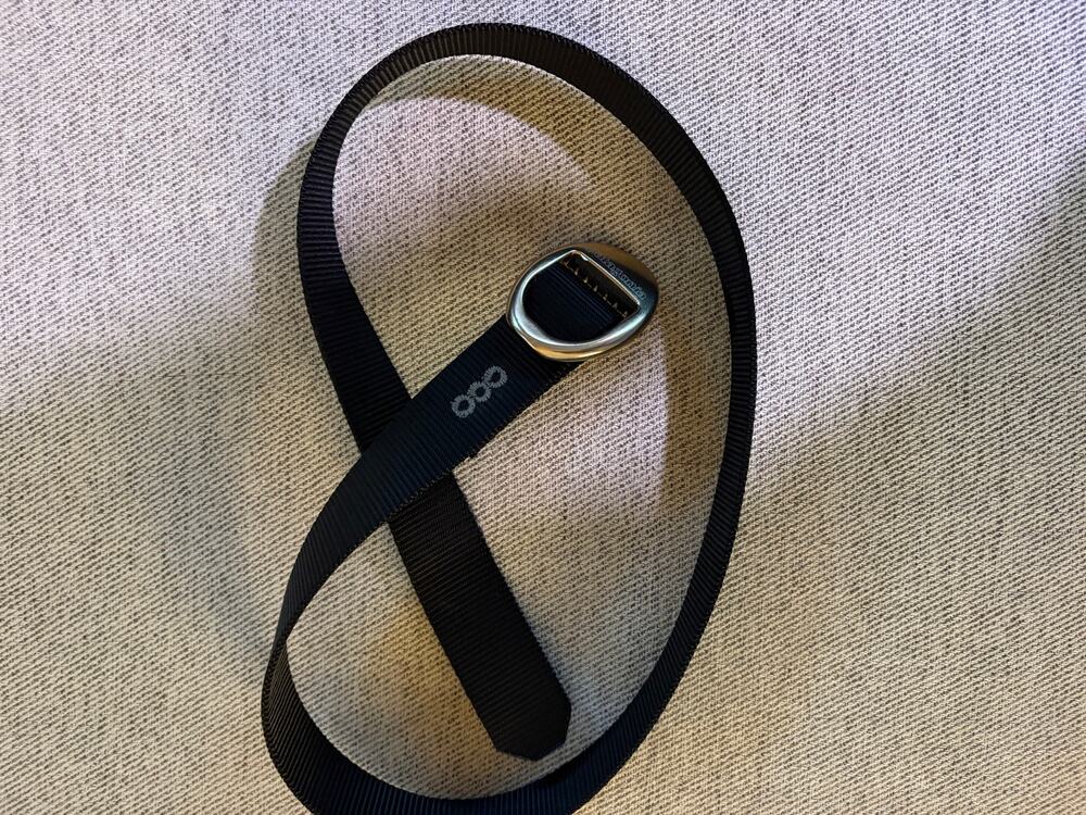 Patagonia Tech Web Belt Black Nylon Bottle Opener Buckle One Size